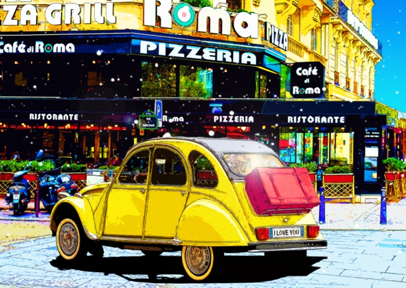 leon terashima CAFE DI ROME IN PARIS
