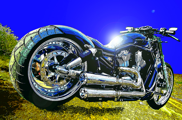 ★BLUE SKY & HARLEY DAVIDSON.jpg